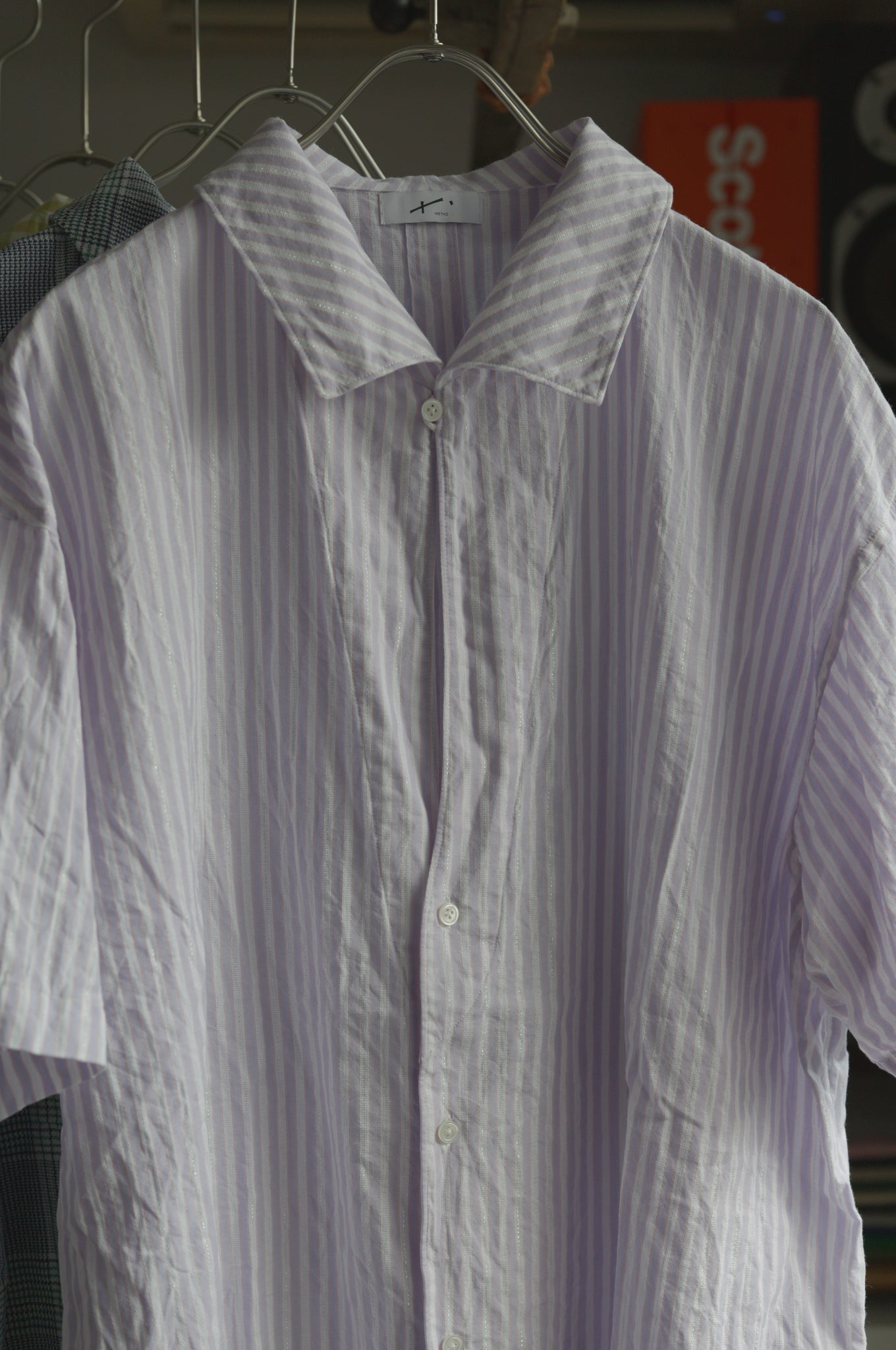 〈入荷〉25AW Open collar flat shirt Half sleeve
