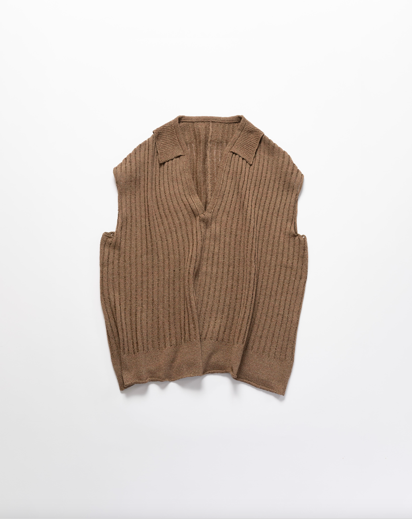Harinuki knit vest Long Length