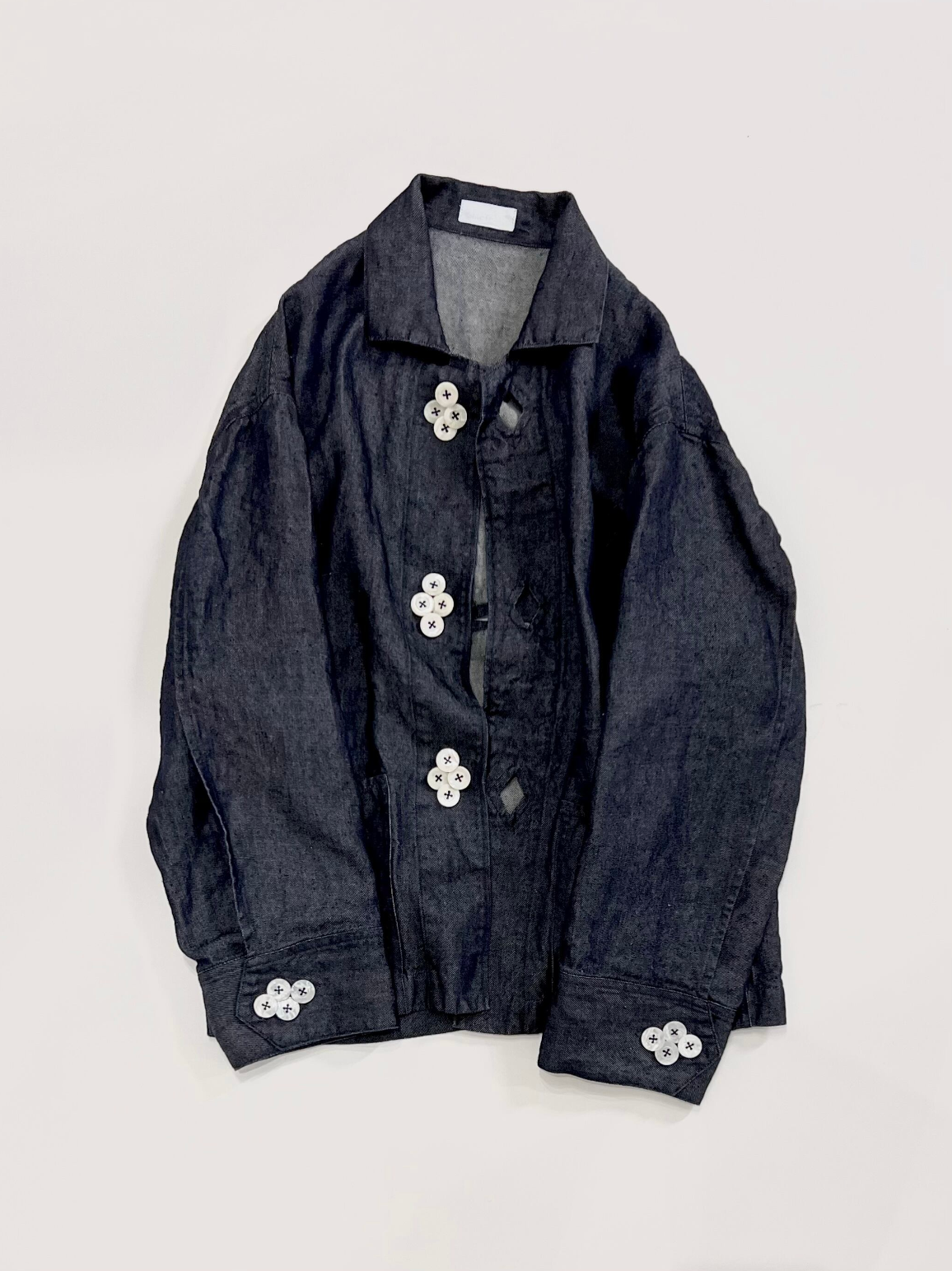 ⅢRhombus Coverall / Linen Denim