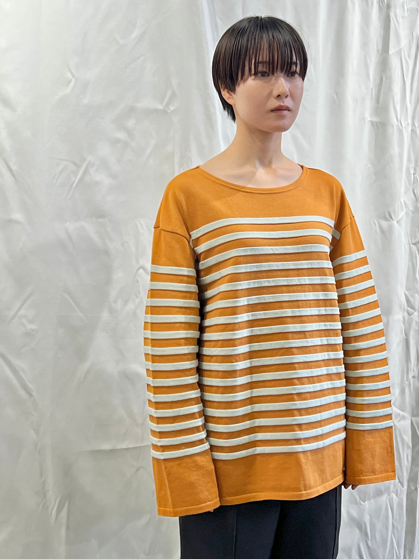 Bibendum Shirt 〈2 color border〉