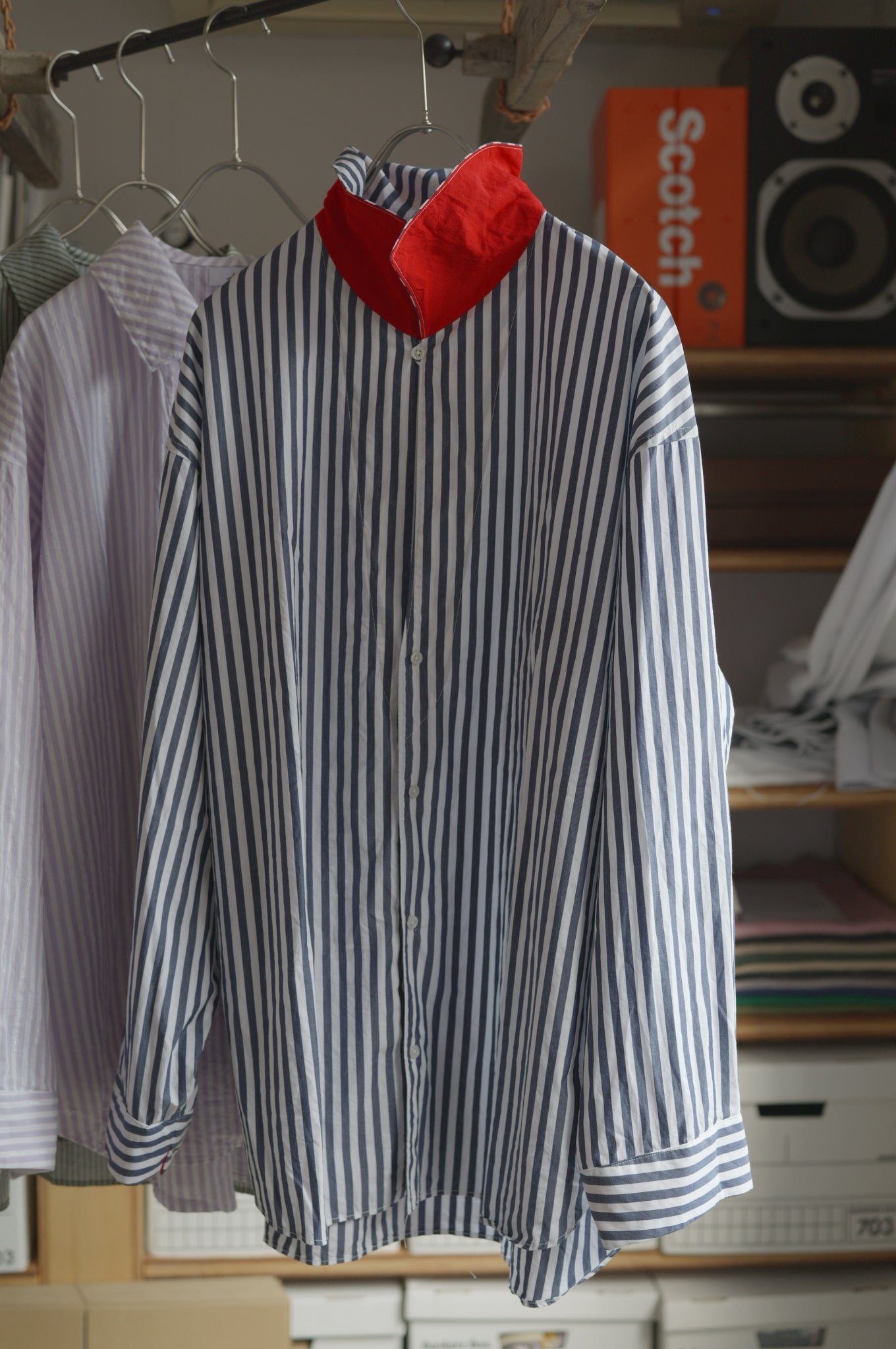 〈ORDER〉Open collar flat shirt お届け10月末