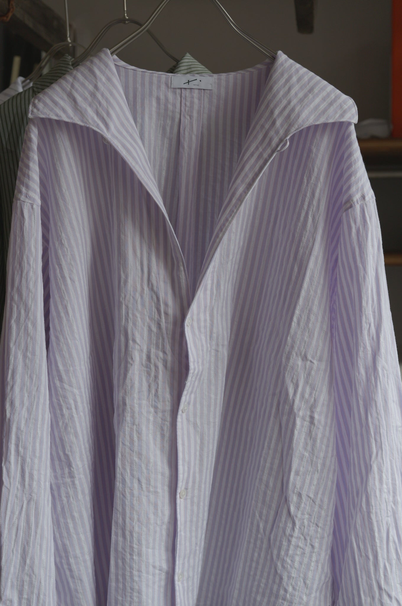 〈ORDER〉Open collar flat shirt お届け10月末