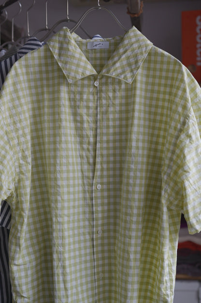 〈入荷〉25AW Open collar flat shirt Half sleeve