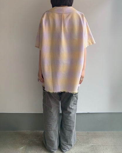 〈入荷〉Open collar flat shirt Half sleeve
