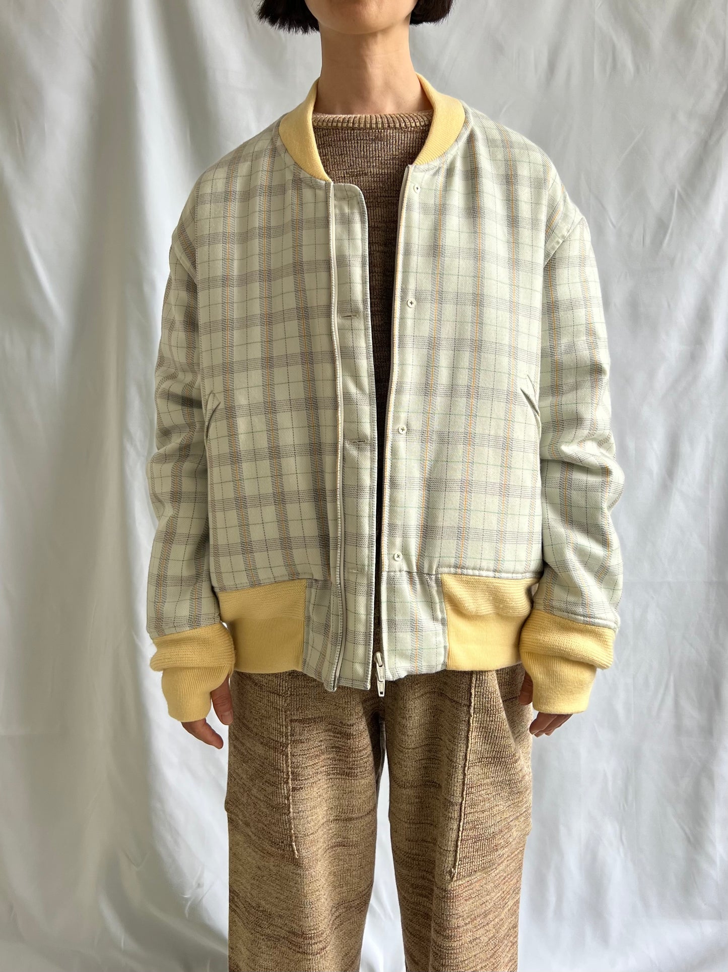 Reversible Rib Blouson DASHING TWEED