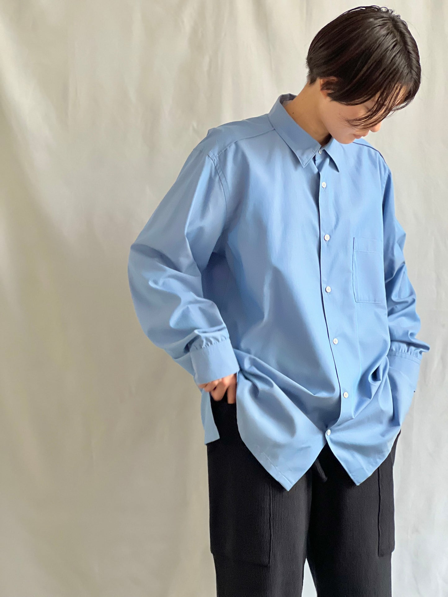 Single Yoke Shirt Cotton Broad