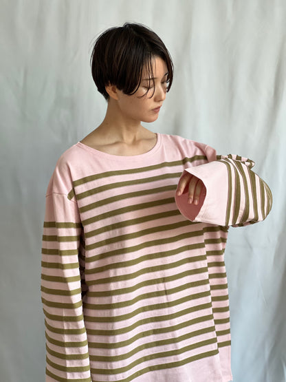 Bibendum Shirt 〈2 color border〉