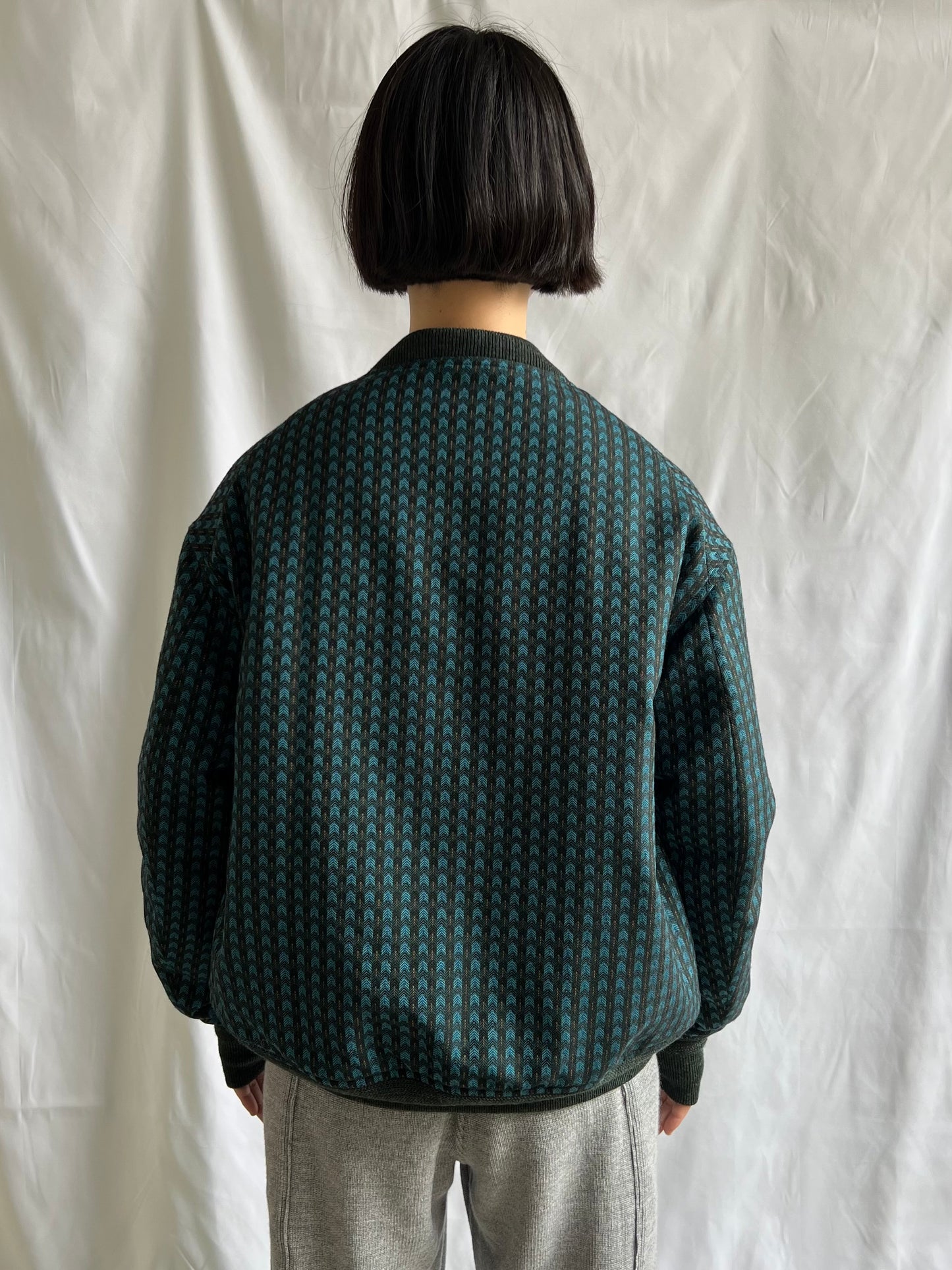 Reversible Rib Blouson DASHING TWEED