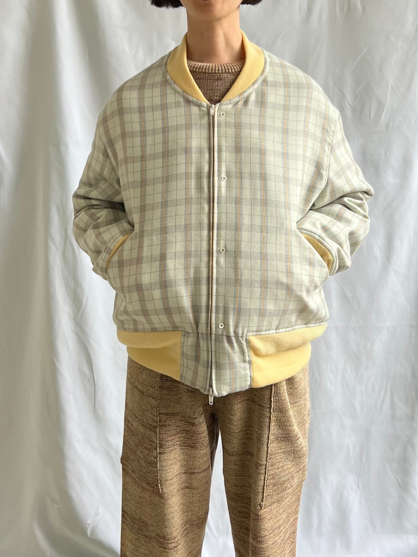 Reversible Rib Blouson DASHING TWEED