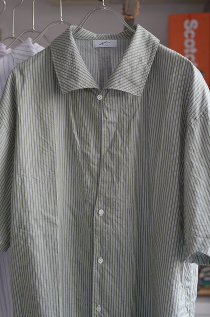 〈入荷〉25AW Open collar flat shirt Half sleeve