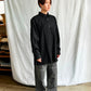 Single yoke shirt〈wool Gaze〉