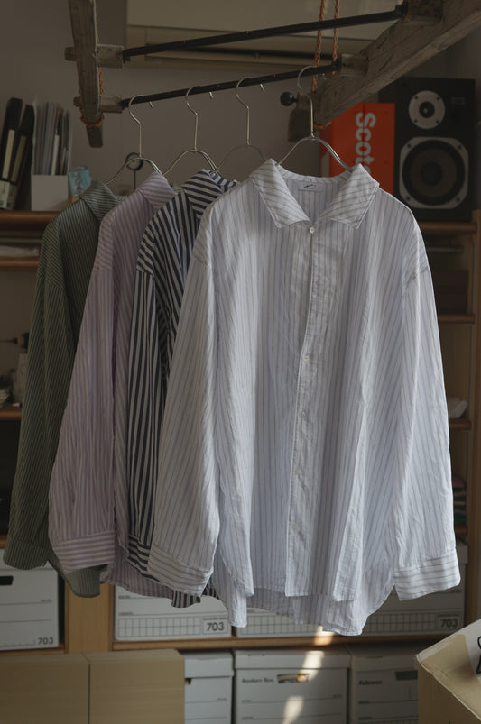 〈ORDER〉Open collar flat shirt お届け9月末