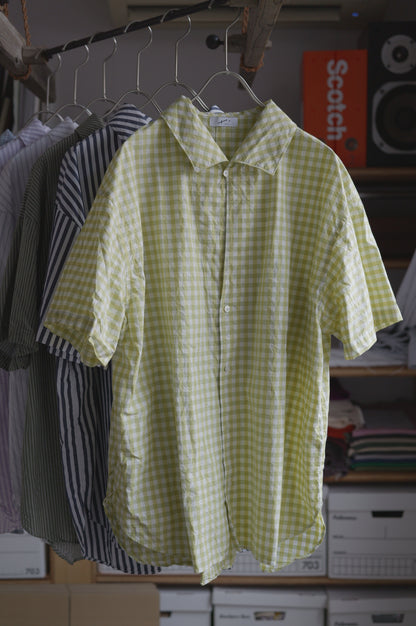 〈入荷〉25AW Open collar flat shirt Half sleeve