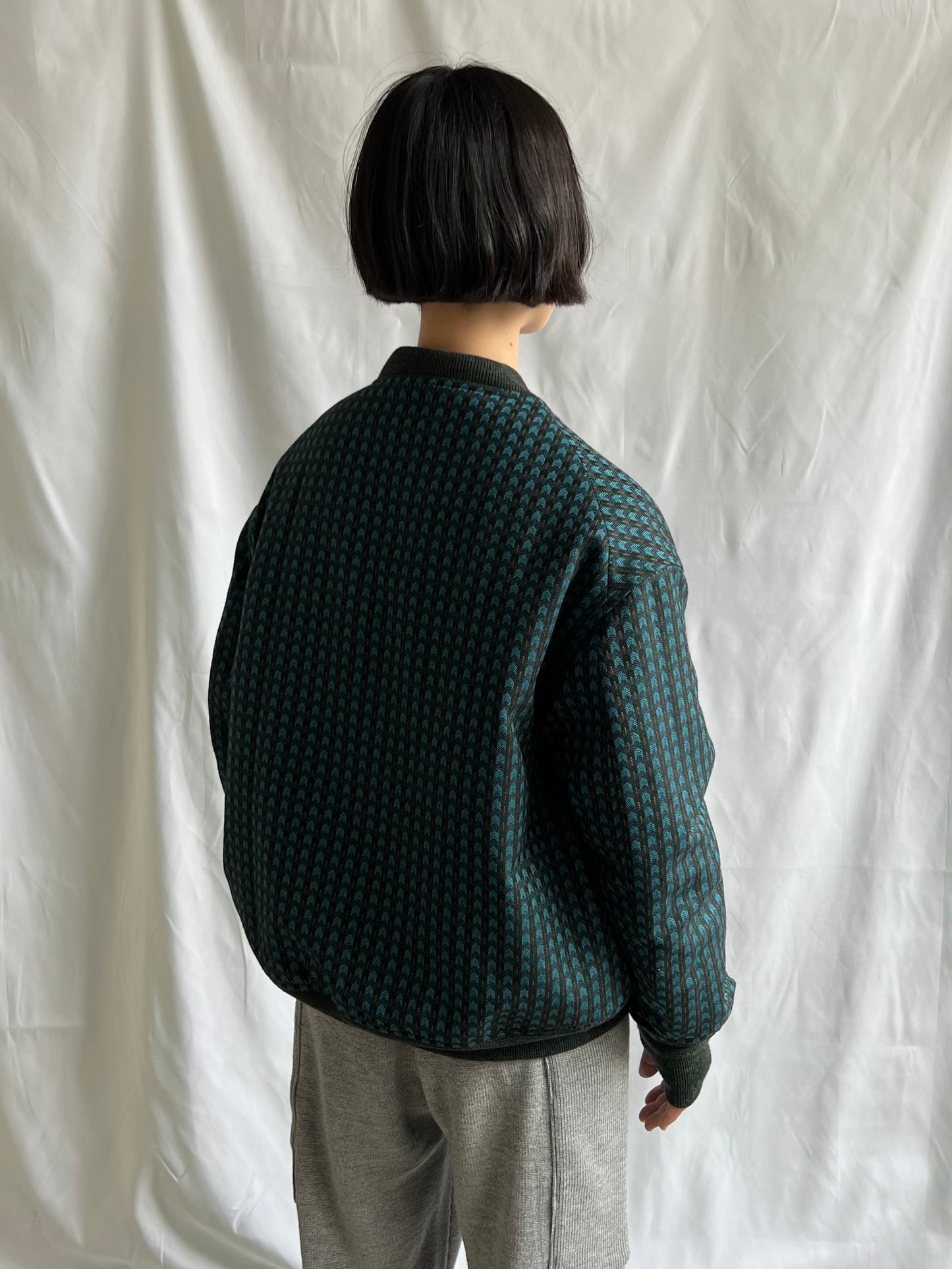 Reversible Rib Blouson DASHING TWEED