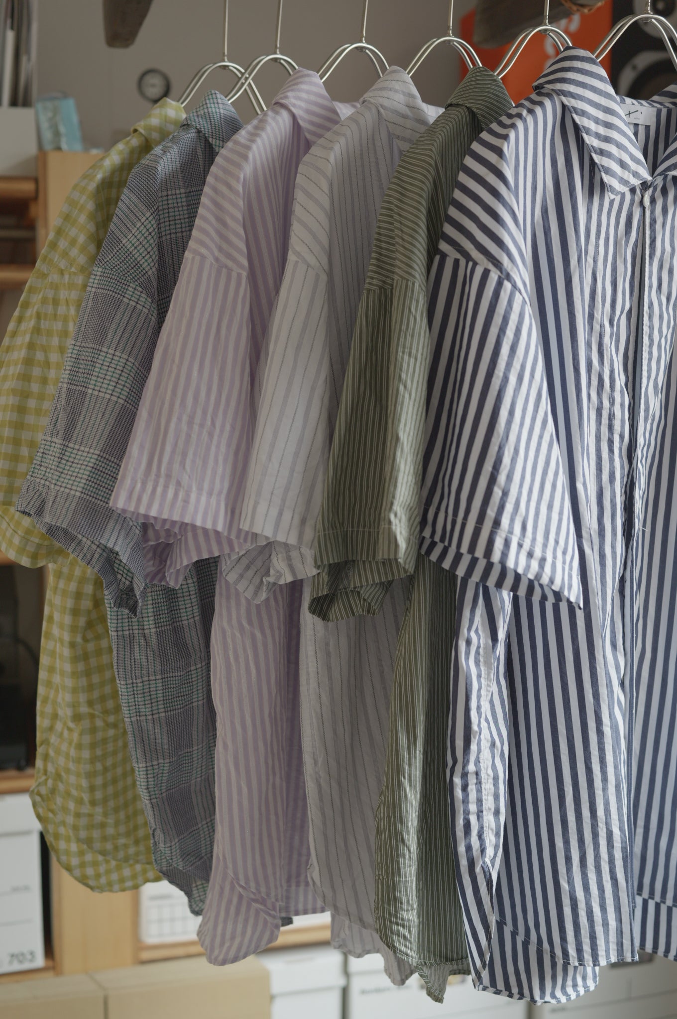 〈入荷〉25AW Open collar flat shirt Half sleeve