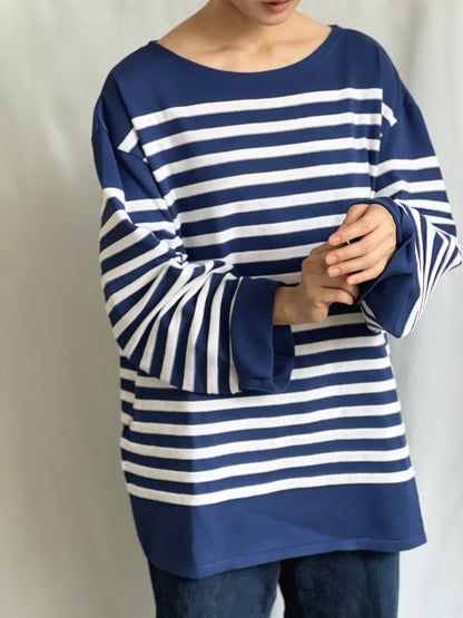 Bibendum Shirt 〈2 color border〉