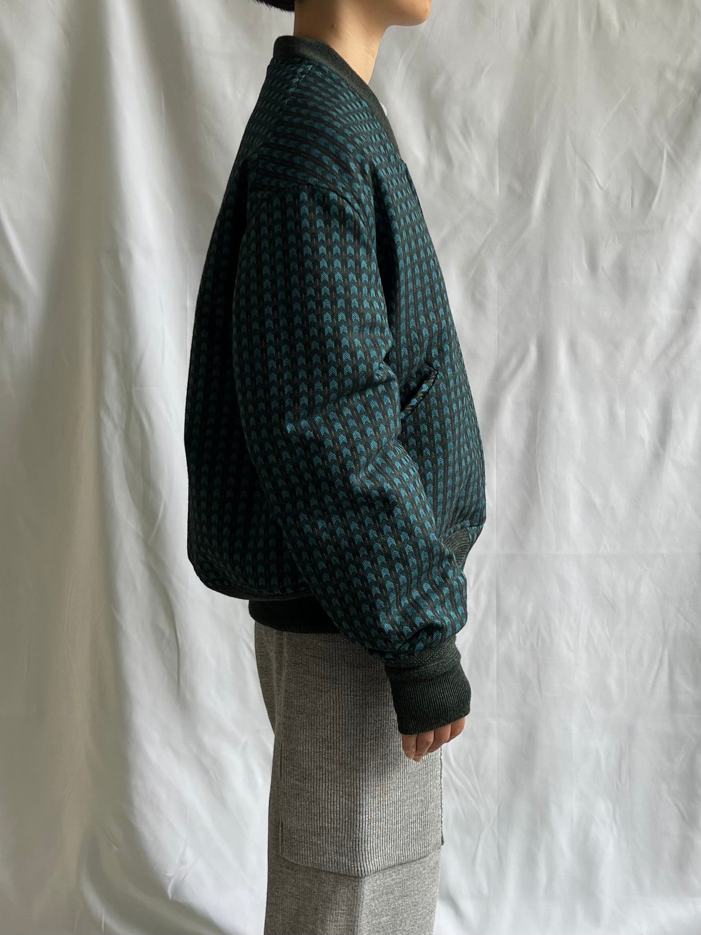 Reversible Rib Blouson DASHING TWEED