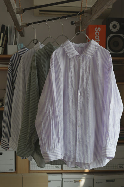 〈ORDER〉Open collar flat shirt お届け10月末