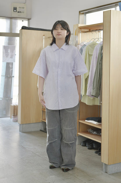〈入荷〉25AW Open collar flat shirt Half sleeve