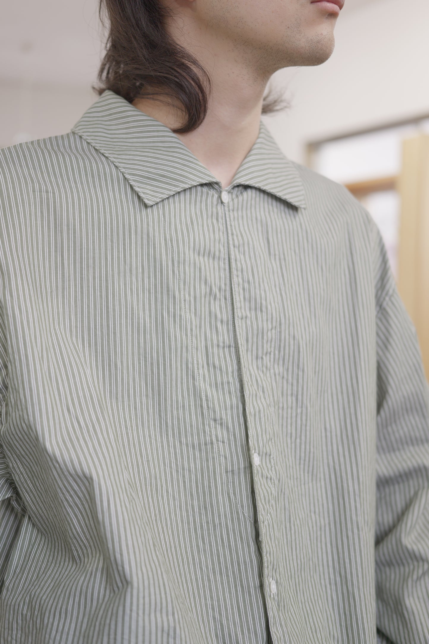 〈ORDER〉Open collar flat shirt お届け10月末