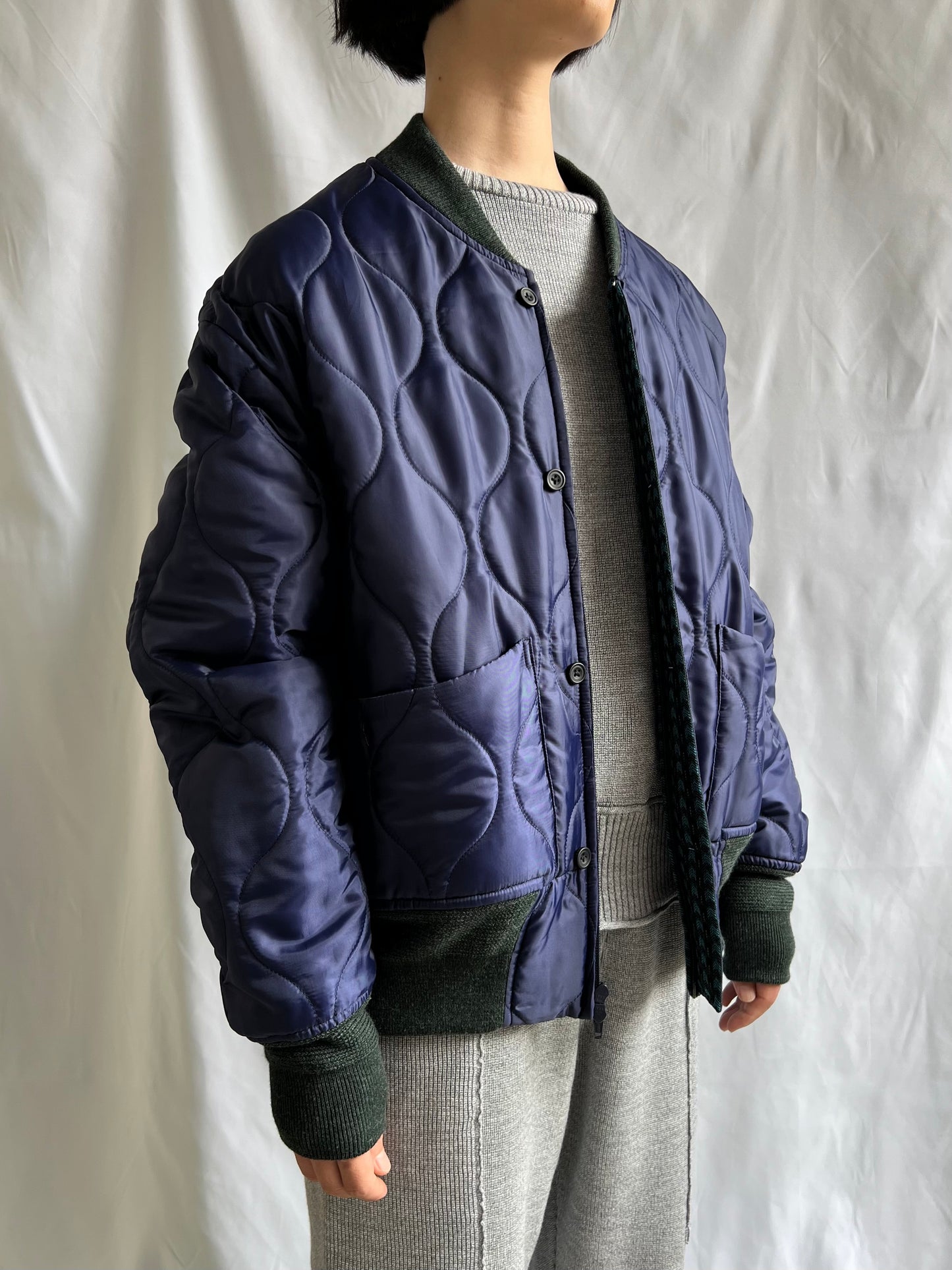 Reversible Rib Blouson DASHING TWEED