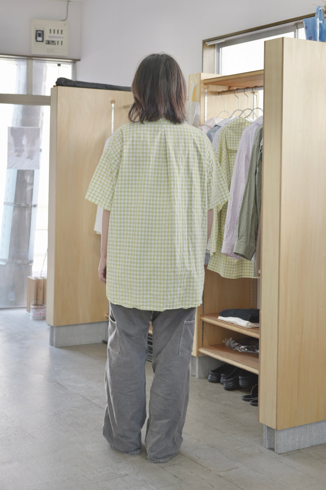 〈入荷〉25AW Open collar flat shirt Half sleeve