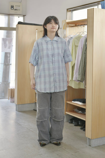 〈入荷〉25AW Open collar flat shirt Half sleeve
