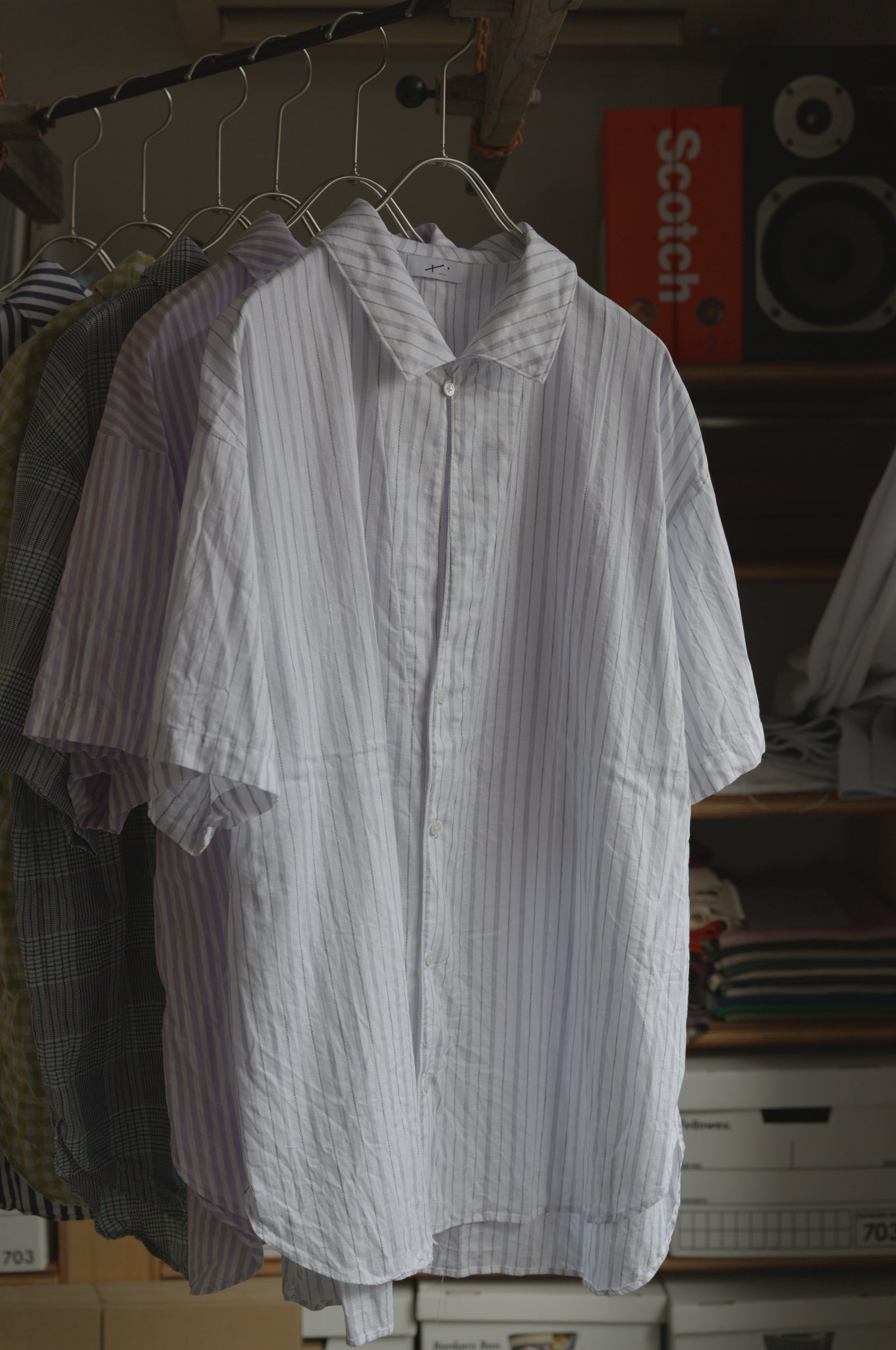 〈入荷〉25AW Open collar flat shirt Half sleeve