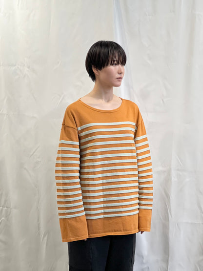 Bibendum Shirt 〈2 color border〉