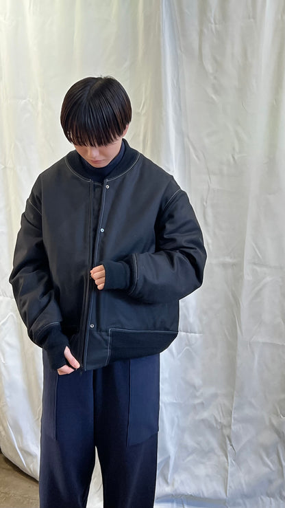 Reversible Rib Blouson Wool sarge
