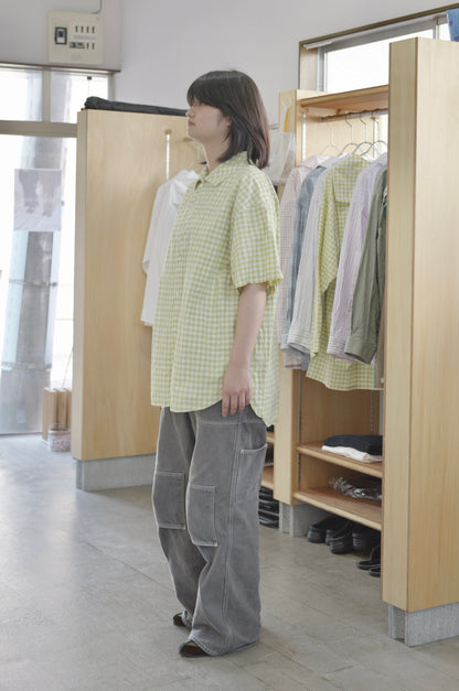 〈入荷〉25AW Open collar flat shirt Half sleeve