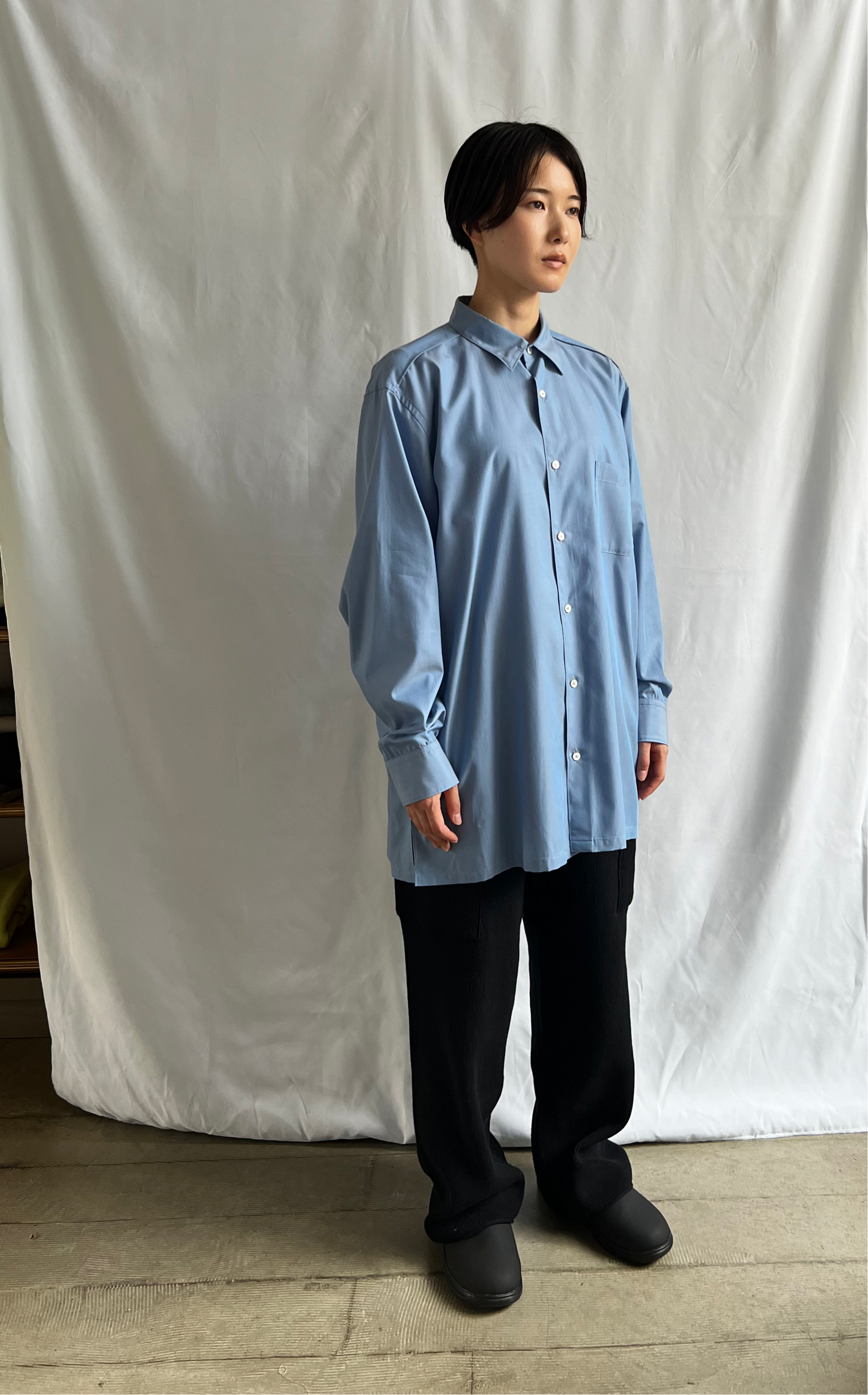 Single Yoke Shirt Cotton Broad