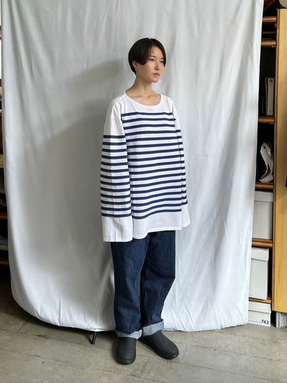 Bibendum Shirt 〈2 color border〉