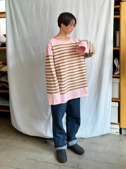 Bibendum Shirt 〈2 color border〉