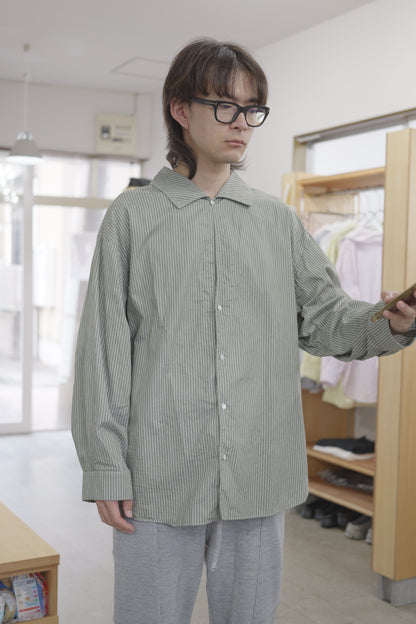 〈ORDER〉Open collar flat shirt お届け10月末