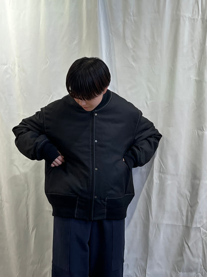 Reversible Rib Blouson Wool sarge